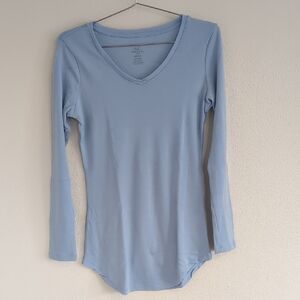 Woolx V-Neck Long Sleeve Merino Wool Tunic